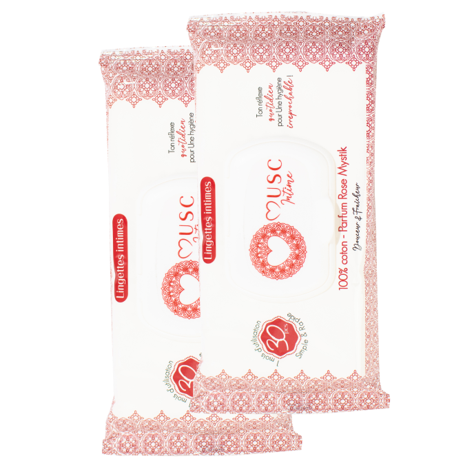 Lingettes toilette Intime Rose Mystik - l'Envoûtante