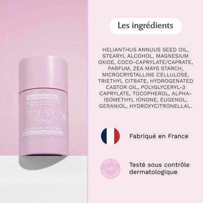 2 déodorants au Musc Blanc
