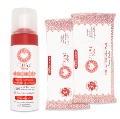Mousse nettoyante Intime Rose Mystik - l'Envoûtante