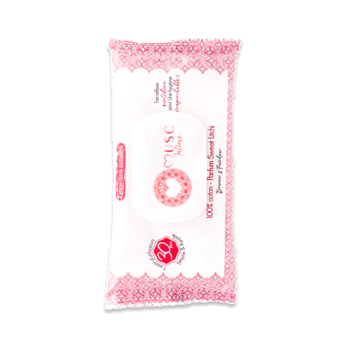 Lingettes toilette Intime au Sweet Litchi - la Délicieuse
